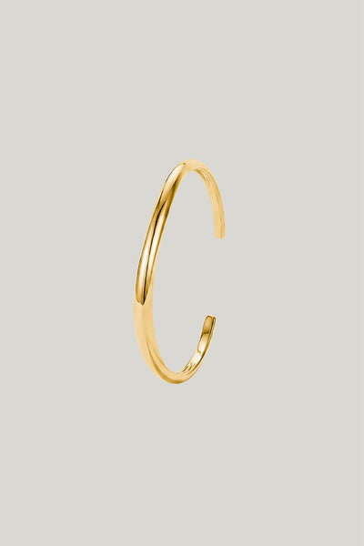 Bangle With Wave Design In Gold - Gold - image 4