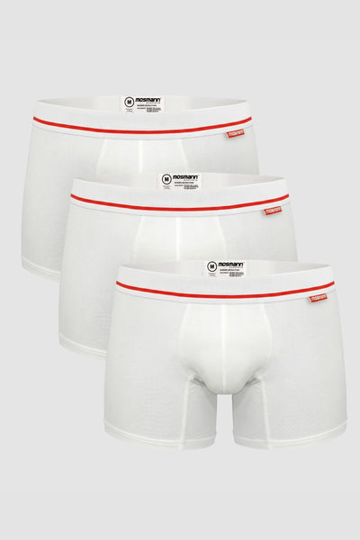 3-pack Bamboo Trunks - Knights - White - image 1