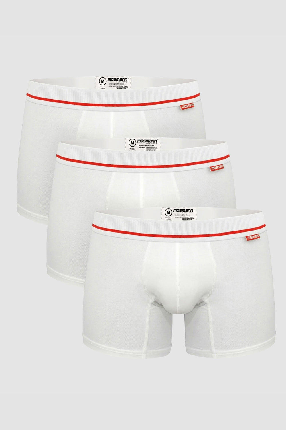 3-pack Bamboo Trunks - Knights - White - image 1
